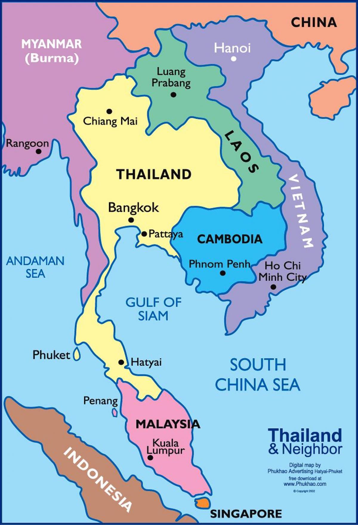 bangkok, thái lan, bản đồ