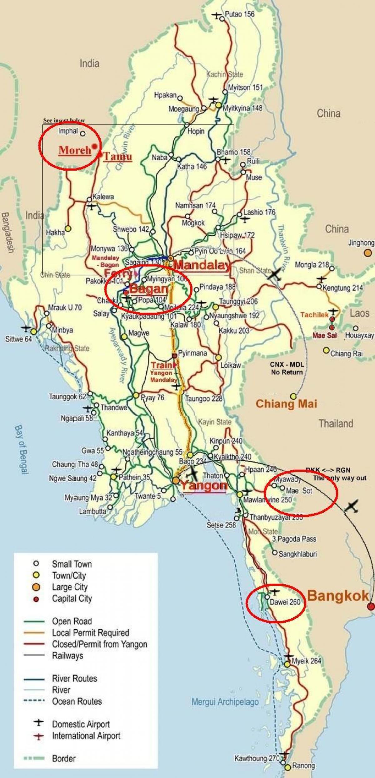 bản đồ của bangkok đường cao tốc