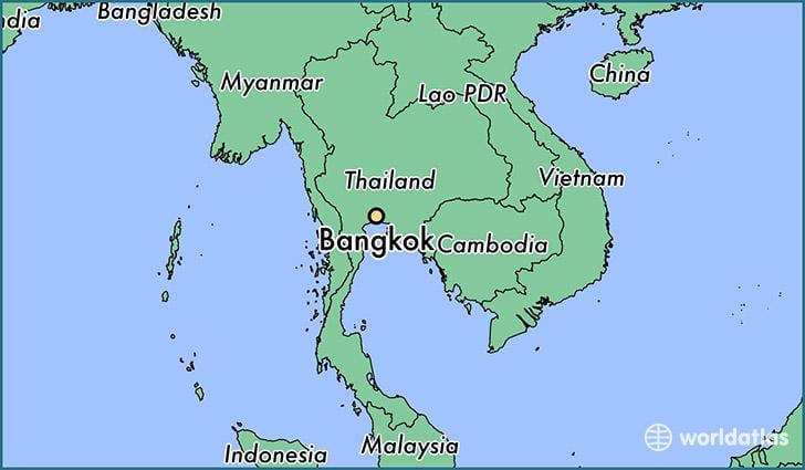 bản đồ của bangkok nước