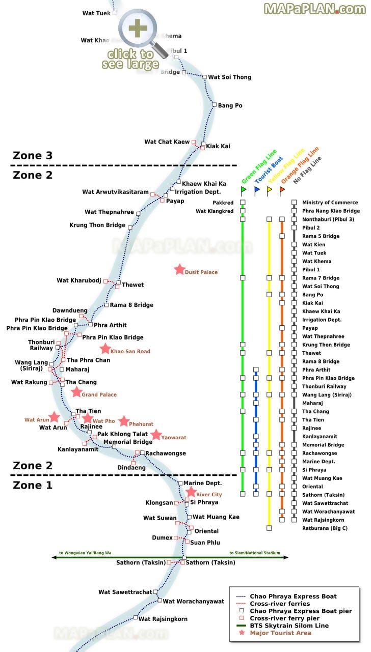 bangkok sông phà bản đồ