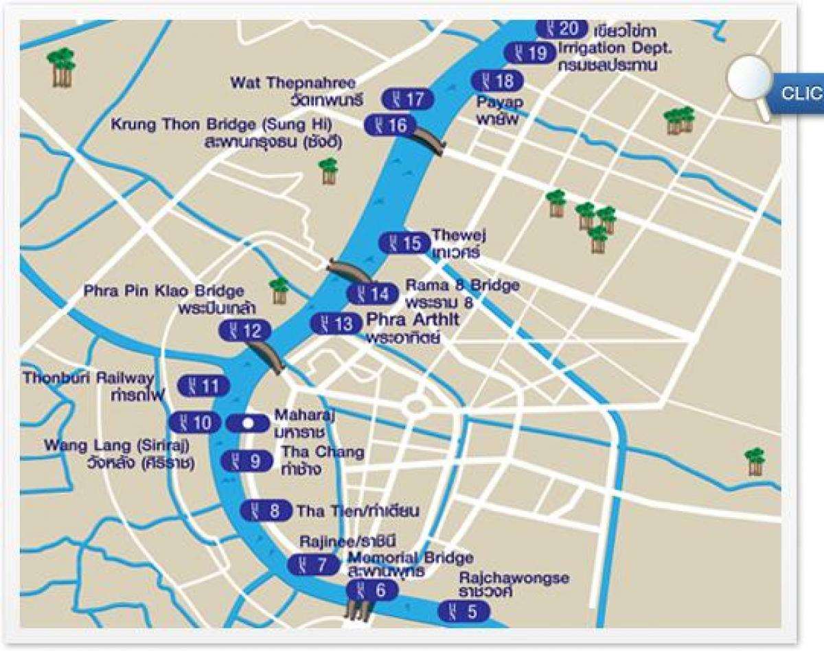 bản đồ của bangkok sông thuyền express