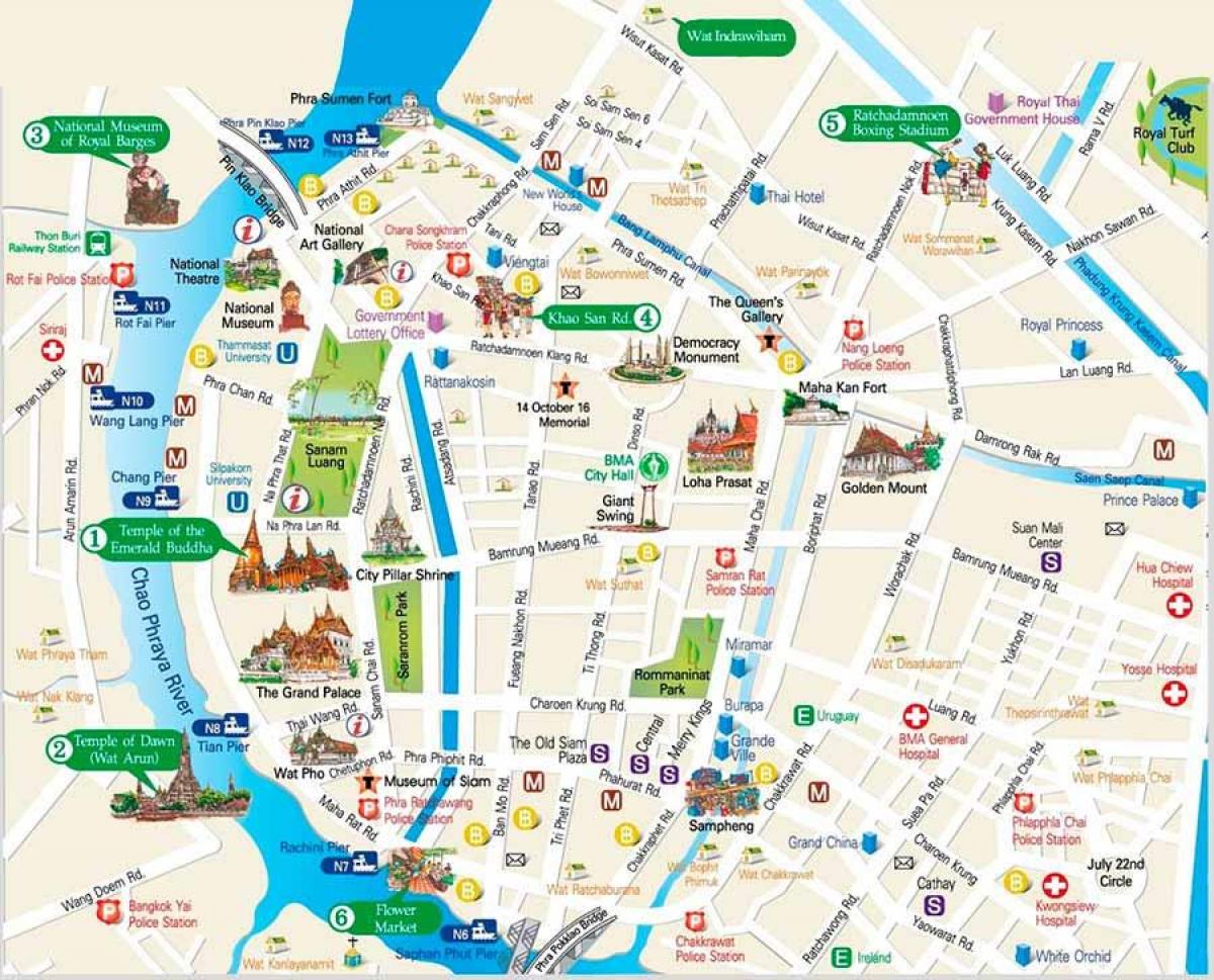 bangkok nơi để truy cập bản đồ