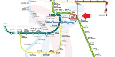 Asok bts bản đồ trạm