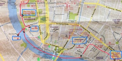 Bangkok, bản đồ thành phố