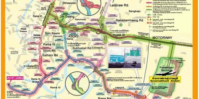 Bản đồ của bangkok đường cao tốc