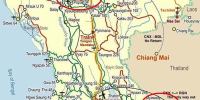 Bản đồ của bangkok đường cao tốc