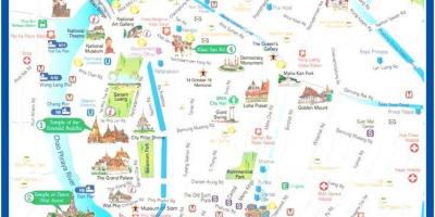 Bangkok, thái lan bản đồ du lịch