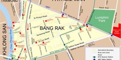 Bản đồ của bangkok khu đèn đỏ