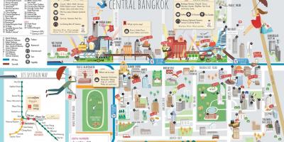Bangkok trung tâm mua sắm bản đồ