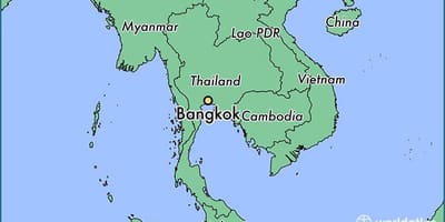 Bản đồ của bangkok nước