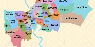 Bản đồ của bangkok quận