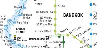 Bản đồ của bangkok metro và check