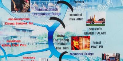 Bản đồ của chao hạng sông bangkok