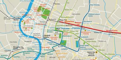 Bản đồ của bangkok trung tâm thành phố