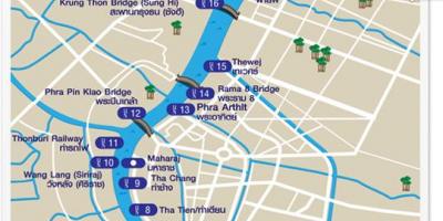 Bản đồ của bangkok vận tải đường sông