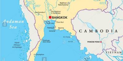 Bangkok, thái lan bản đồ thế giới