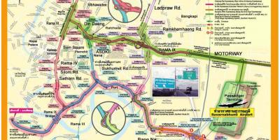 Bản đồ của bangkok đường cao tốc