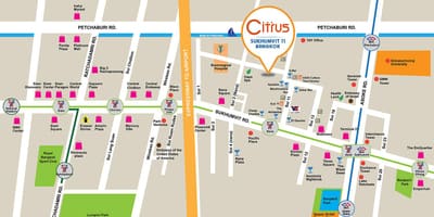 Bản đồ của đường đường bangkok