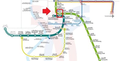 Bản đồ của siam mẫu mực, bangkok