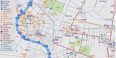 Bản đồ của trung tâm bangkok